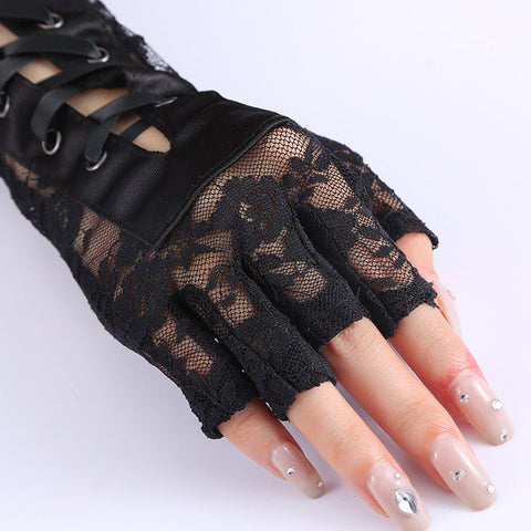 Gothic Halbfinger Armstulpen