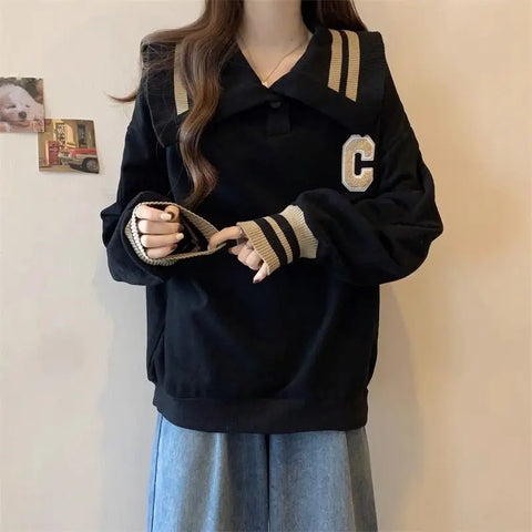 Korean Fashion Collar Pullover