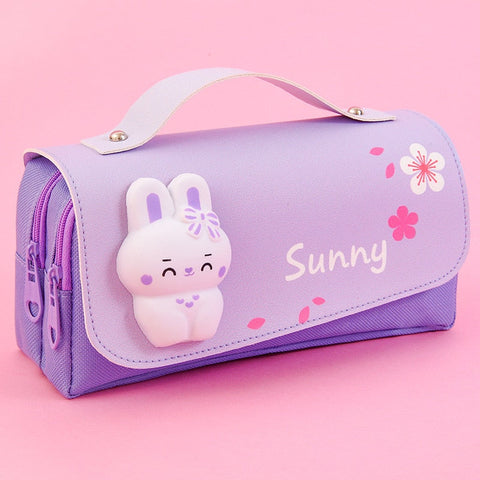 Estuche para lápices con animales suaves kawaii