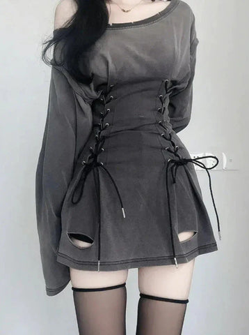 Vestido con corsé grunge de Fairycore