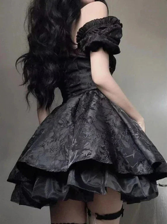 Vestido gótico japonés de lolita