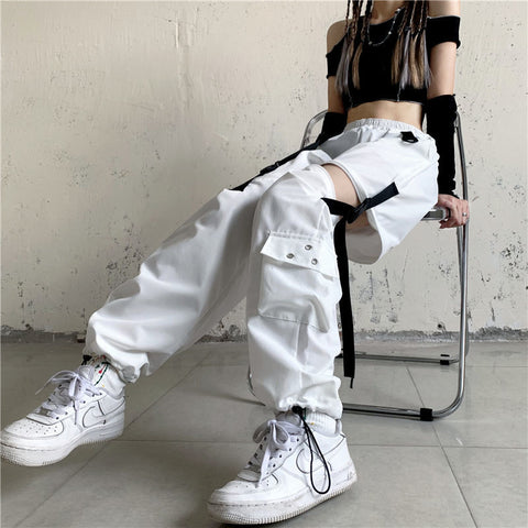 Pantalones de estilo Harajuku con tecnología