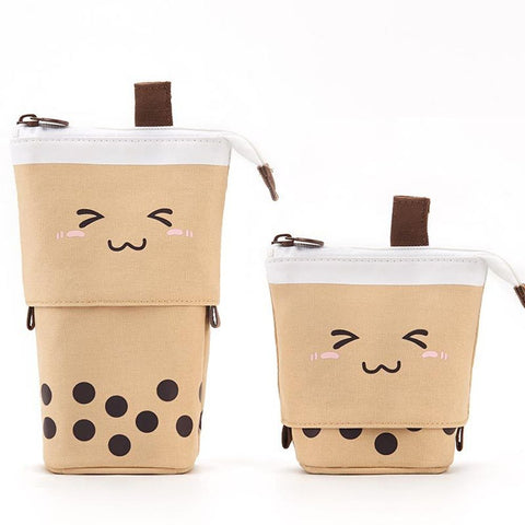 Estuche para lápices con té con leche Boba