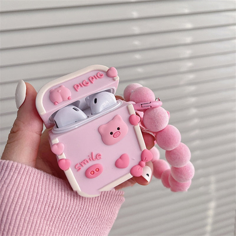 Cute Pig Case For Airpods