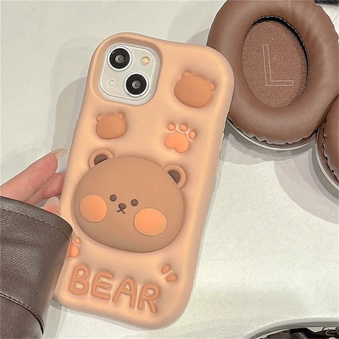 Kawaii 3D Bär iPhone-Hülle