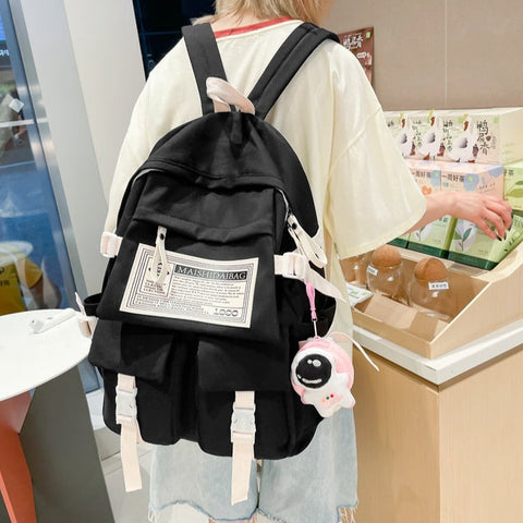 Nylon-Rucksack mit mehreren Taschen