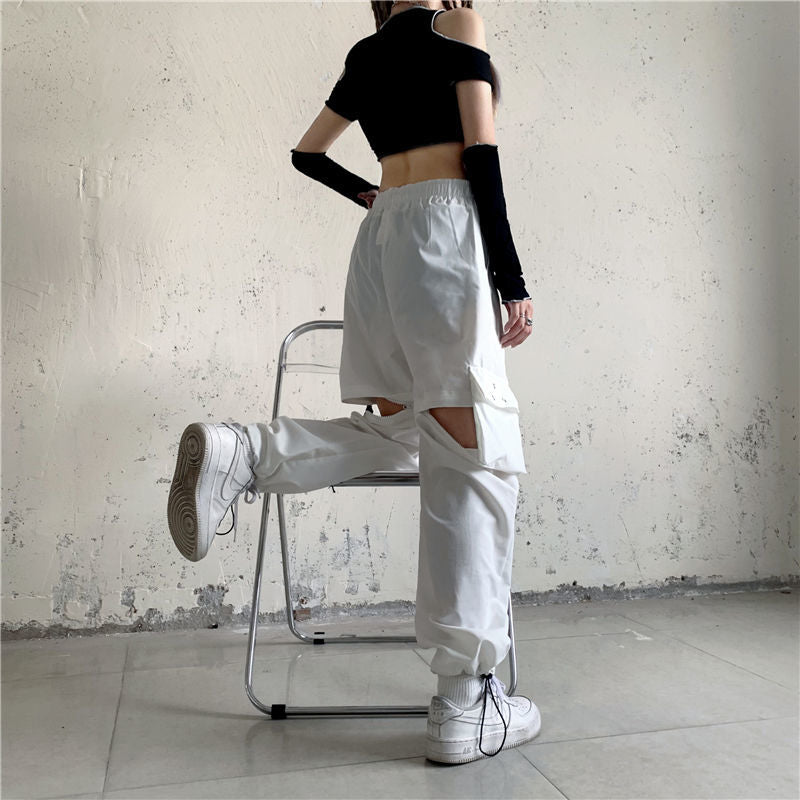 Pantalones de estilo Harajuku con tecnología