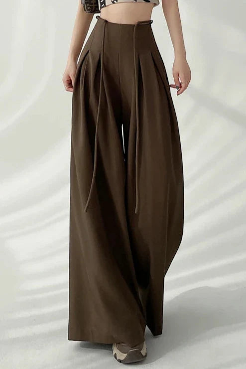 Korean High Waist Wide Pants