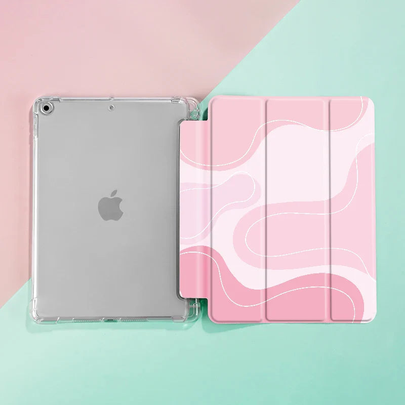 Funda para iPad en color rosa pastel