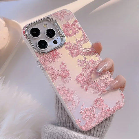 Bonita funda para iPhone con forma de dragón 