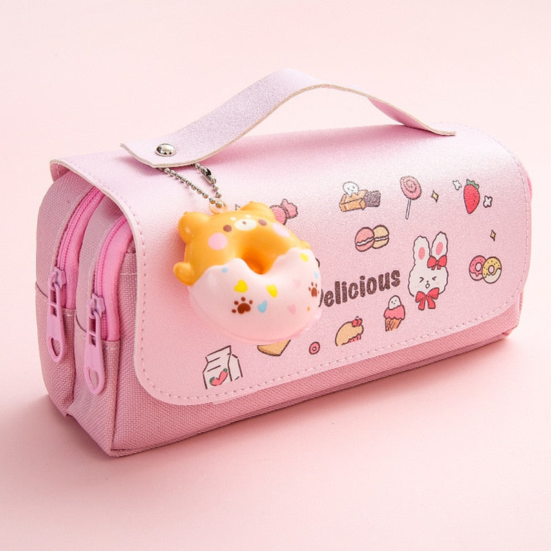 Estuche para lápices con animales suaves kawaii