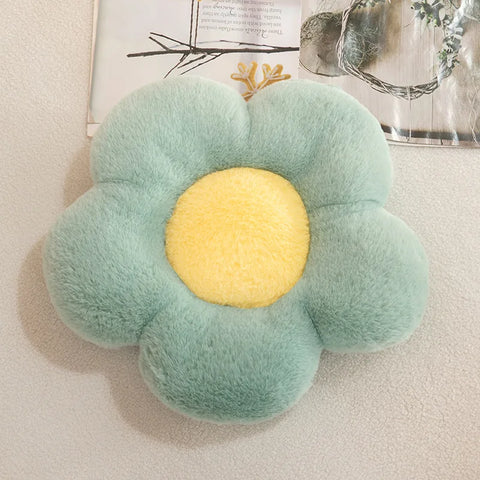 Bonita almohada de peluche con forma de margarita