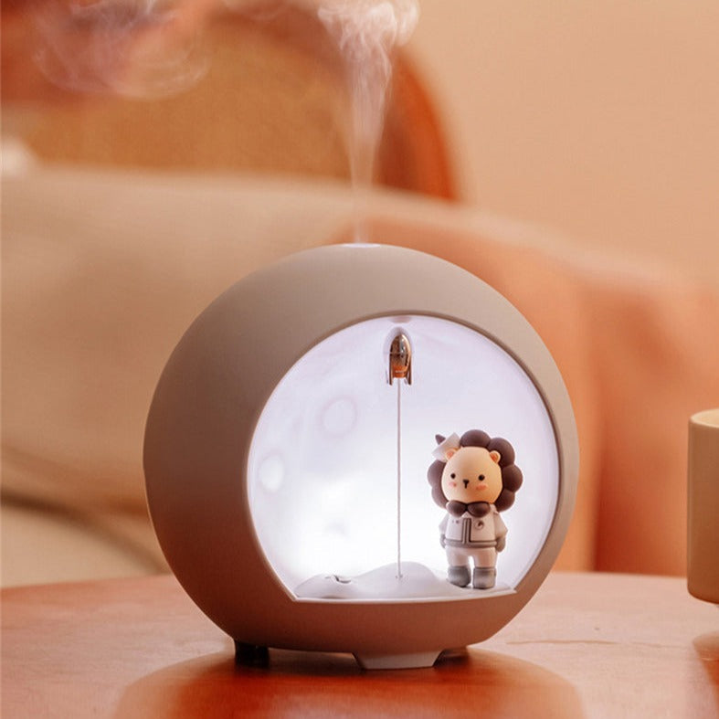 Humidificador de aire con lámpara romántica