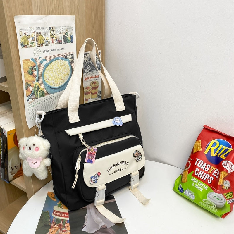 Ästhetisches Rucksack- und Taschenset für die japanische Schule