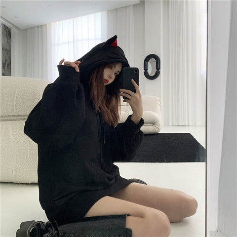 Devil Cat Ears Hoodie