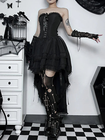 Elegant Gothic Corset Dress