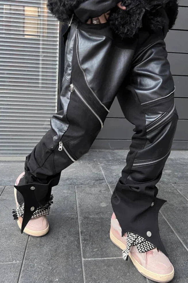 Dark Punk Leather Pants