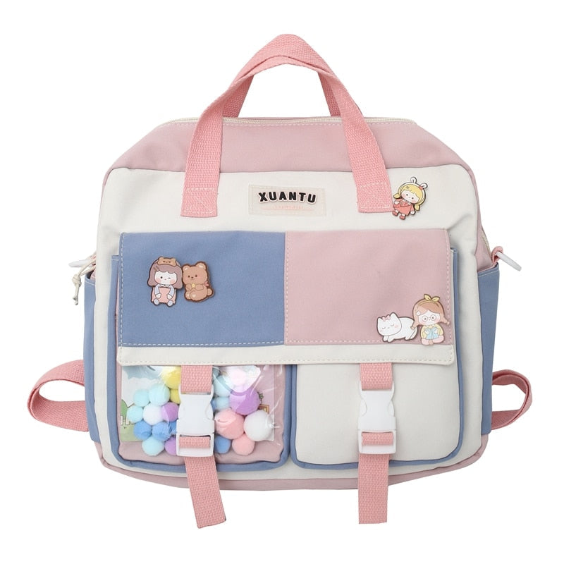 Mochila escolar estilo coreano kawaii