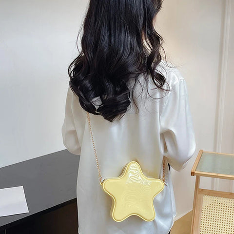 Lindo bolso de hombro con forma de estrella de estilo japonés