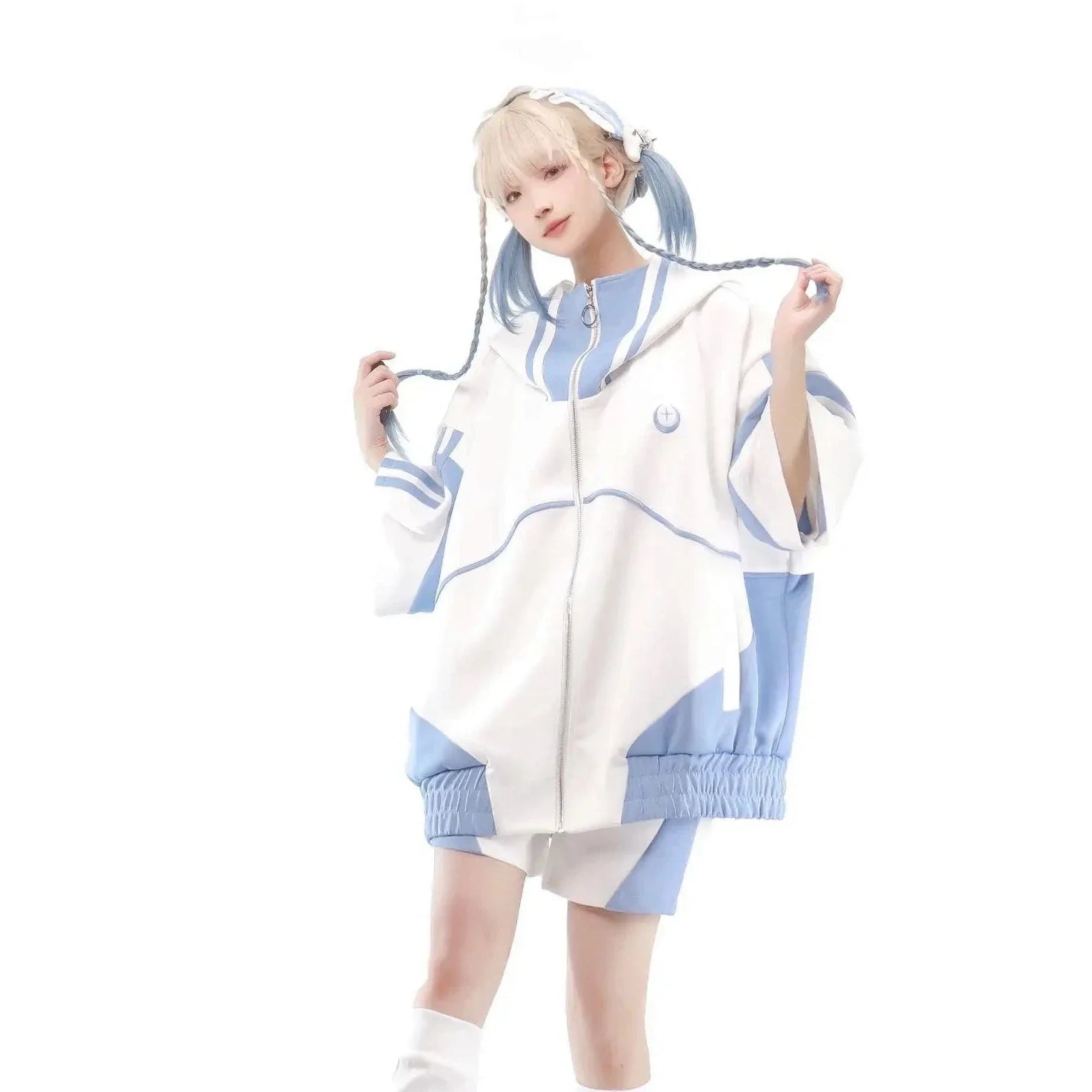 Cute Pastel Oversized Track Jacket