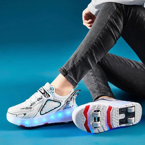 Cute Harajuku LED Roller Sneakers