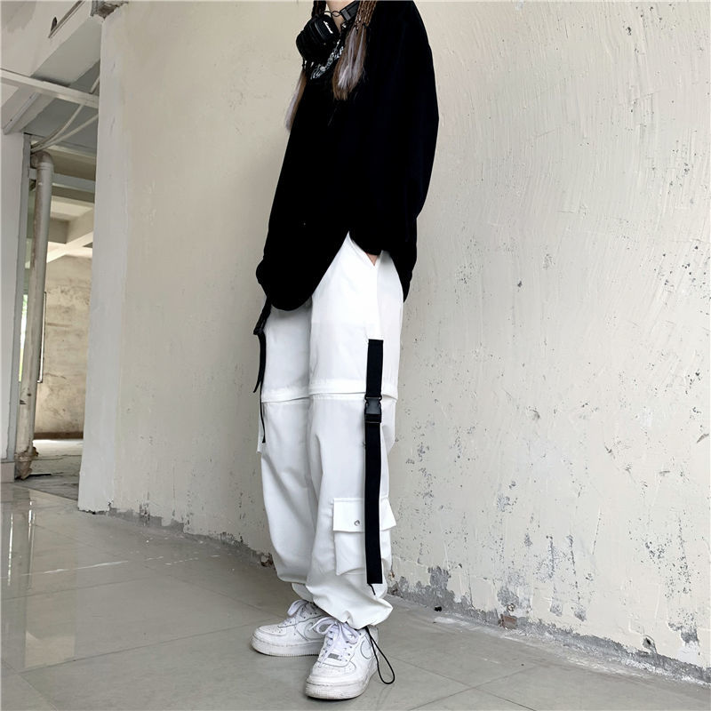 Pantalones de estilo Harajuku con tecnología