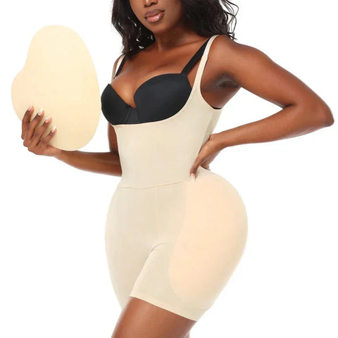 Full Body Shapewear with Hip Pads