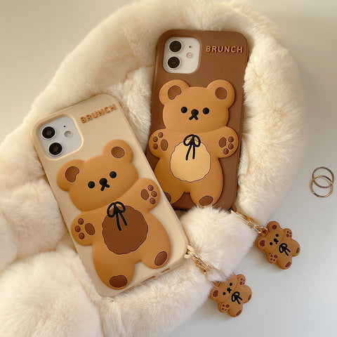 Cute 3D Bear Case for iPhone