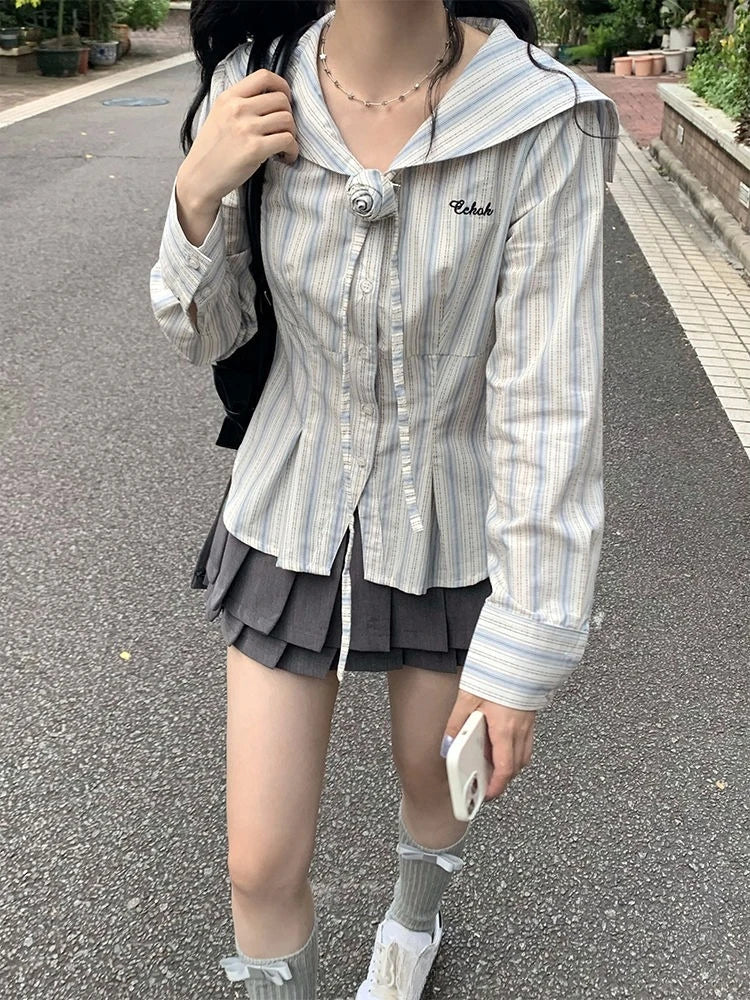 Bonita camisa vintage a rayas