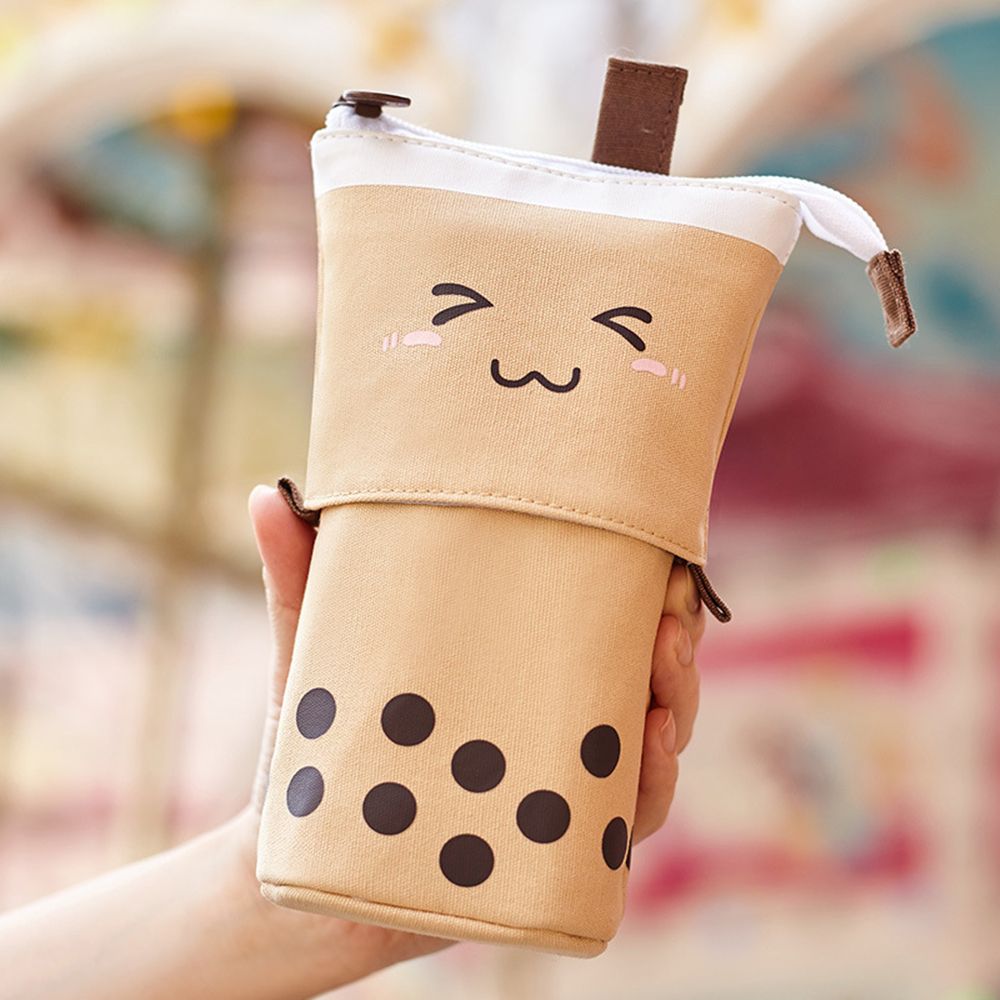 Estuche para lápices con té con leche Boba