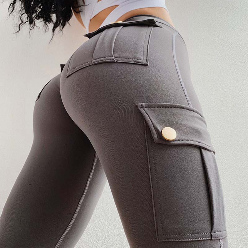 Leggings deportivos y de yoga de estilo militar para mujer