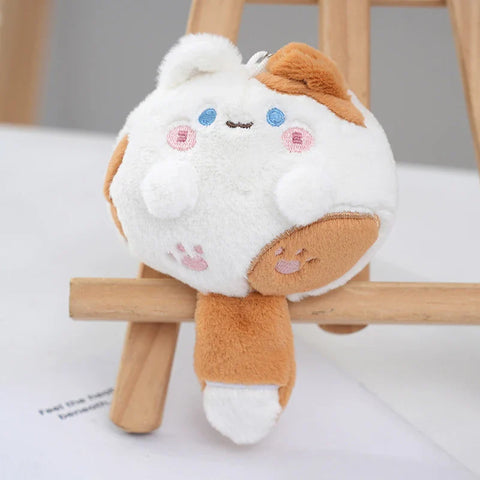 Llavero de juguete de peluche de gato kawaii