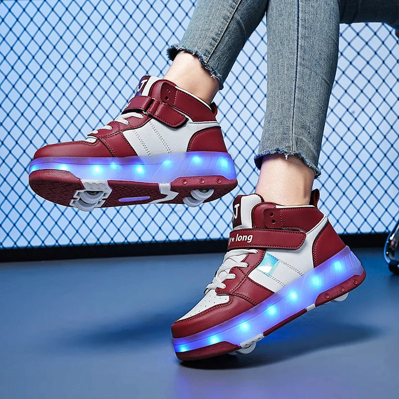 Cute LED Light Roller Sneakers