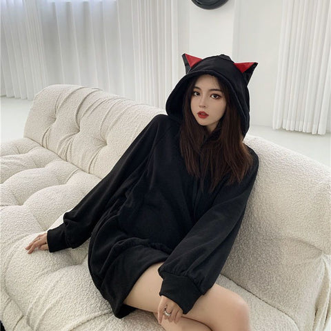 Devil Cat Ears Hoodie