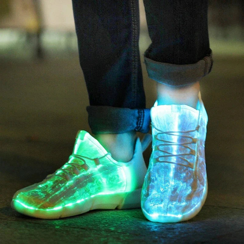 Zapatillas deportivas con luces LED brillantes