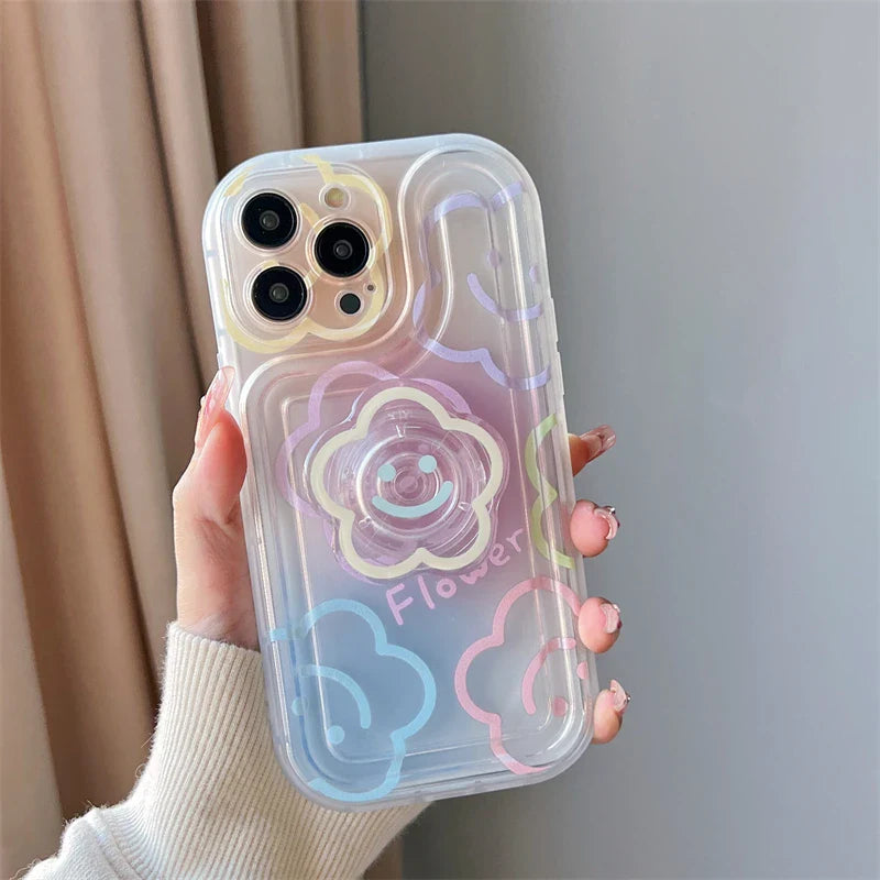 Funda transparente para iPhone de Kawaii