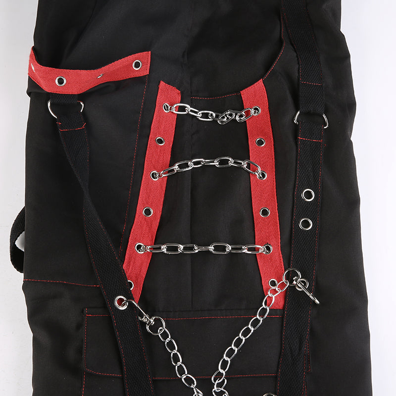 Koreanische Punk-Gothic-Cargohose