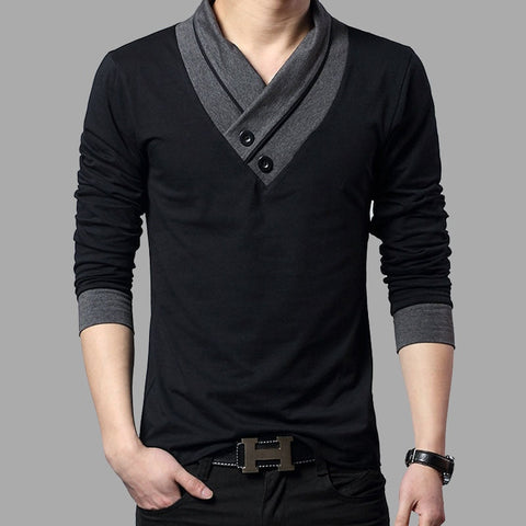Henry - Patchwork V Neck Top