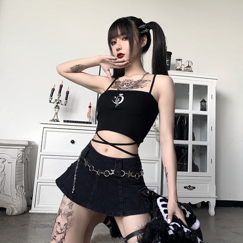 Gothic-Crop-Top