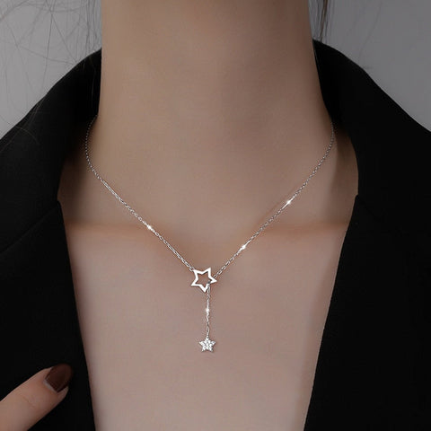 Collar de estrellas de circonitas