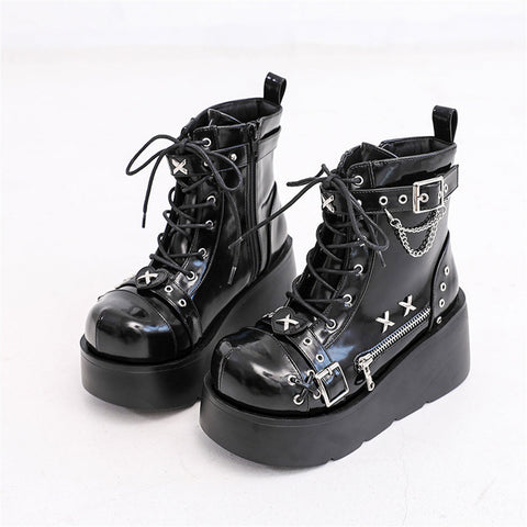 Gothic Plateau Stiefeletten