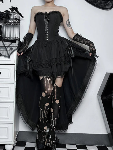 Elegantes Gothic Korsettkleid