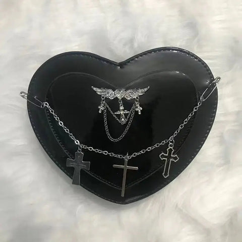 Gothic Herzförmige Harajuku Handtasche 