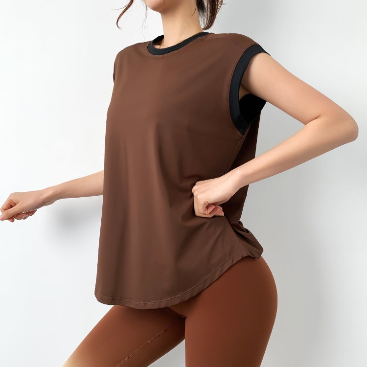 Camiseta deportiva y fitness holgada de secado rápido para mujer