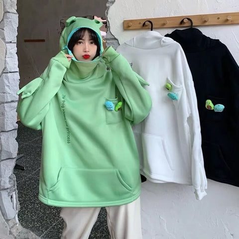 Kawaii Frosch Kapuzenpullover