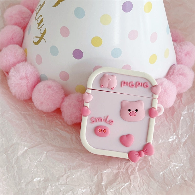 Cute Pig Case For Airpods