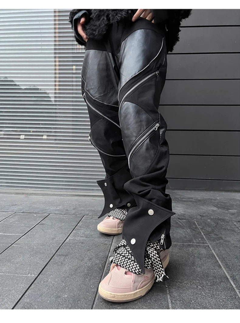 Dark Punk Leather Pants