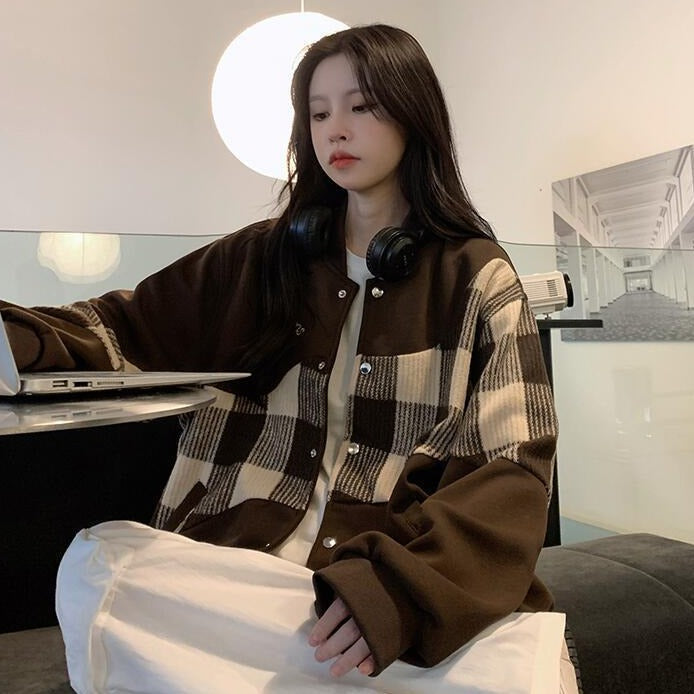 Deeptown Baseballjacke im koreanischen Stil