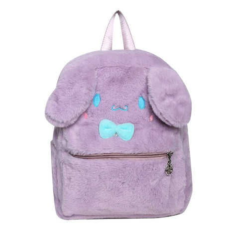 Mochila escolar de peluche kawaii