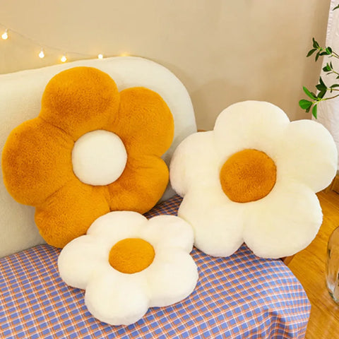 Cute Daisy Flower Plush Pillow